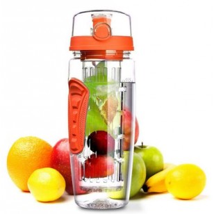 Sports Plasic Fruit Infuser Water Bottle